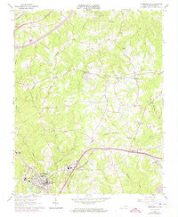 Lawrenceville Virginia Historical topographic map, 1:24000 scale, 7.5 X 7.5 Minute, Year 1963