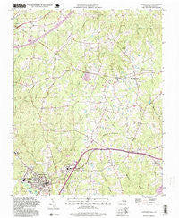 Lawrenceville Virginia Historical topographic map, 1:24000 scale, 7.5 X 7.5 Minute, Year 1997