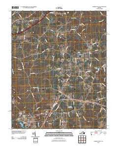 Lawrenceville Virginia Historical topographic map, 1:24000 scale, 7.5 X 7.5 Minute, Year 2010