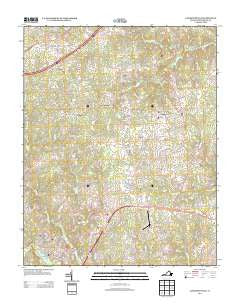 Lawrenceville Virginia Historical topographic map, 1:24000 scale, 7.5 X 7.5 Minute, Year 2013
