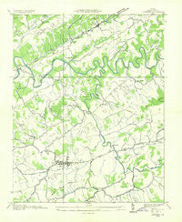 Lebanon Virginia Historical topographic map, 1:24000 scale, 7.5 X 7.5 Minute, Year 1934