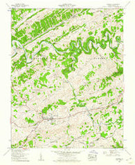 Lebanon Virginia Historical topographic map, 1:24000 scale, 7.5 X 7.5 Minute, Year 1958