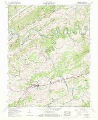 Lebanon Virginia Historical topographic map, 1:24000 scale, 7.5 X 7.5 Minute, Year 1958