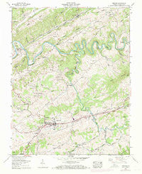 Lebanon Virginia Historical topographic map, 1:24000 scale, 7.5 X 7.5 Minute, Year 1958