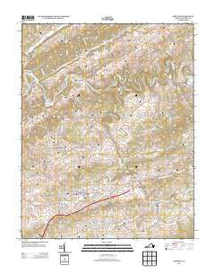 Lebanon Virginia Historical topographic map, 1:24000 scale, 7.5 X 7.5 Minute, Year 2013