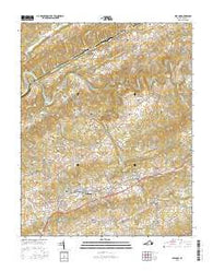 Lebanon Virginia Current topographic map, 1:24000 scale, 7.5 X 7.5 Minute, Year 2016