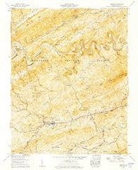 Lebanon Virginia Historical topographic map, 1:24000 scale, 7.5 X 7.5 Minute, Year 1958
