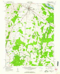 Leesburg Virginia Historical topographic map, 1:24000 scale, 7.5 X 7.5 Minute, Year 1952