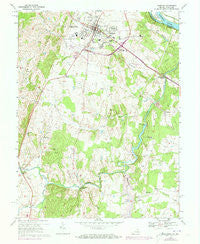 Leesburg Virginia Historical topographic map, 1:24000 scale, 7.5 X 7.5 Minute, Year 1968