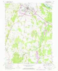 Leesburg Virginia Historical topographic map, 1:24000 scale, 7.5 X 7.5 Minute, Year 1968