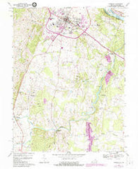 Leesburg Virginia Historical topographic map, 1:24000 scale, 7.5 X 7.5 Minute, Year 1968