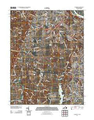 Leesburg Virginia Historical topographic map, 1:24000 scale, 7.5 X 7.5 Minute, Year 2011