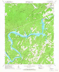 Leesville Virginia Historical topographic map, 1:24000 scale, 7.5 X 7.5 Minute, Year 1966