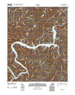 Leesville Virginia Historical topographic map, 1:24000 scale, 7.5 X 7.5 Minute, Year 2010