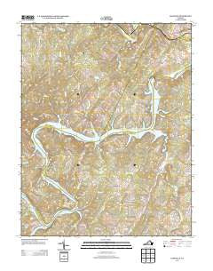 Leesville Virginia Historical topographic map, 1:24000 scale, 7.5 X 7.5 Minute, Year 2013