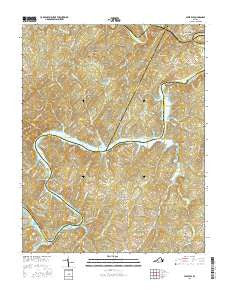 Leesville Virginia Current topographic map, 1:24000 scale, 7.5 X 7.5 Minute, Year 2016