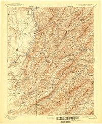 Lewisburg West Virginia Historical topographic map, 1:125000 scale, 30 X 30 Minute, Year 1891
