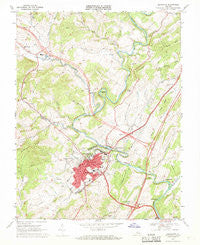 Lexington Virginia Historical topographic map, 1:24000 scale, 7.5 X 7.5 Minute, Year 1967