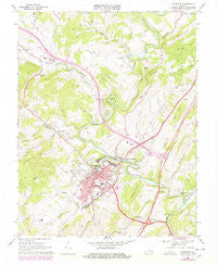 Lexington Virginia Historical topographic map, 1:24000 scale, 7.5 X 7.5 Minute, Year 1967