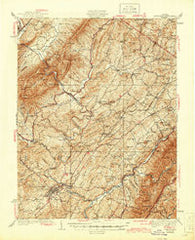Lexington Virginia Historical topographic map, 1:62500 scale, 15 X 15 Minute, Year 1937