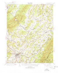 Lexington Virginia Historical topographic map, 1:62500 scale, 15 X 15 Minute, Year 1950