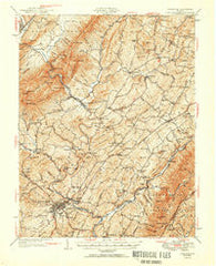 Lexington Virginia Historical topographic map, 1:62500 scale, 15 X 15 Minute, Year 1951