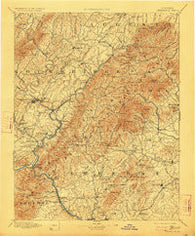 Lexington Virginia Historical topographic map, 1:125000 scale, 30 X 30 Minute, Year 1894