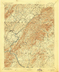 Lexington Virginia Historical topographic map, 1:125000 scale, 30 X 30 Minute, Year 1894