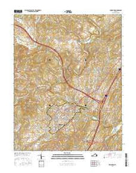 Lexington Virginia Current topographic map, 1:24000 scale, 7.5 X 7.5 Minute, Year 2016