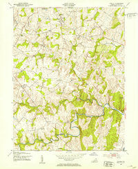Lincoln Virginia Historical topographic map, 1:24000 scale, 7.5 X 7.5 Minute, Year 1952