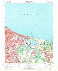 Little Creek Virginia Historical topographic map, 1:24000 scale, 7.5 X 7.5 Minute, Year 1964