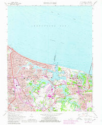 Little Creek Virginia Historical topographic map, 1:24000 scale, 7.5 X 7.5 Minute, Year 1964