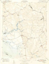 Litwalton Virginia Historical topographic map, 1:24000 scale, 7.5 X 7.5 Minute, Year 1948