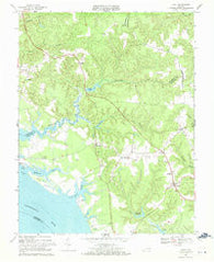 Lively Virginia Historical topographic map, 1:24000 scale, 7.5 X 7.5 Minute, Year 1968
