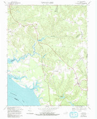 Lively Virginia Historical topographic map, 1:24000 scale, 7.5 X 7.5 Minute, Year 1968