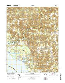 Lively Virginia Current topographic map, 1:24000 scale, 7.5 X 7.5 Minute, Year 2016