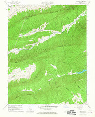 Long Spur Virginia Historical topographic map, 1:24000 scale, 7.5 X 7.5 Minute, Year 1965