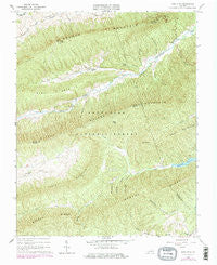 Long Spur Virginia Historical topographic map, 1:24000 scale, 7.5 X 7.5 Minute, Year 1965