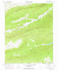 Long Spur Virginia Historical topographic map, 1:24000 scale, 7.5 X 7.5 Minute, Year 1965