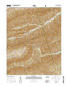 Long Spur Virginia Current topographic map, 1:24000 scale, 7.5 X 7.5 Minute, Year 2016
