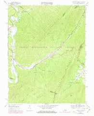 Longdale Furnace Virginia Historical topographic map, 1:24000 scale, 7.5 X 7.5 Minute, Year 1969
