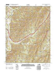 Longdale Furnace Virginia Historical topographic map, 1:24000 scale, 7.5 X 7.5 Minute, Year 2013