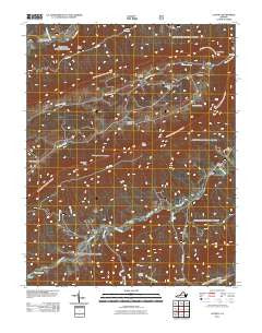 Looney Virginia Historical topographic map, 1:24000 scale, 7.5 X 7.5 Minute, Year 2011