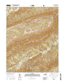 Looney Virginia Current topographic map, 1:24000 scale, 7.5 X 7.5 Minute, Year 2016