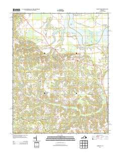 Loretto Virginia Historical topographic map, 1:24000 scale, 7.5 X 7.5 Minute, Year 2013