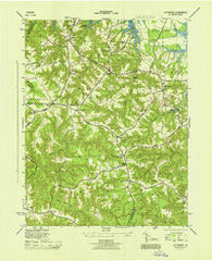 Lottsburg Virginia Historical topographic map, 1:31680 scale, 7.5 X 7.5 Minute, Year 1944