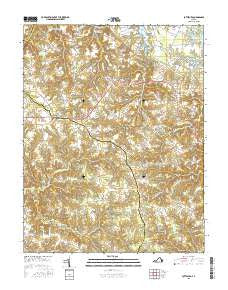 Lottsburg Virginia Current topographic map, 1:24000 scale, 7.5 X 7.5 Minute, Year 2016