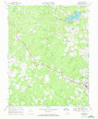 Louisa Virginia Historical topographic map, 1:24000 scale, 7.5 X 7.5 Minute, Year 1970