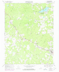 Louisa Virginia Historical topographic map, 1:24000 scale, 7.5 X 7.5 Minute, Year 1970