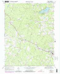 Louisa Virginia Historical topographic map, 1:24000 scale, 7.5 X 7.5 Minute, Year 1970